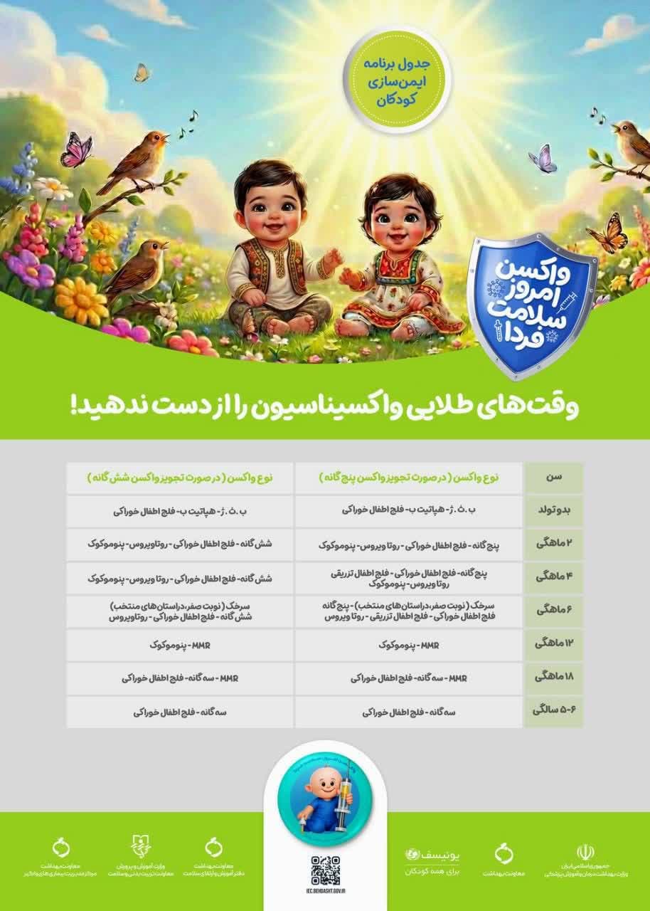 وقت‌های طلایی واکسیناسیون را از دست ندهید