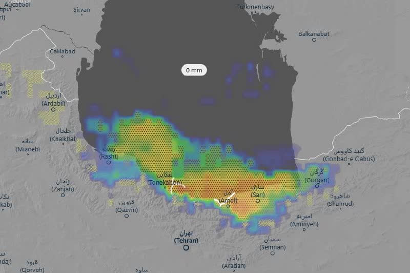 پیش‌بینی رگبار باران و هشدار نارنجی در نوار شمالی کشور