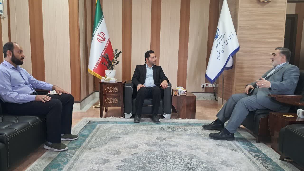 دیدار سرمایه‌گذار بخش خصوصی معدن سرب و روی با فرماندار بشرویه