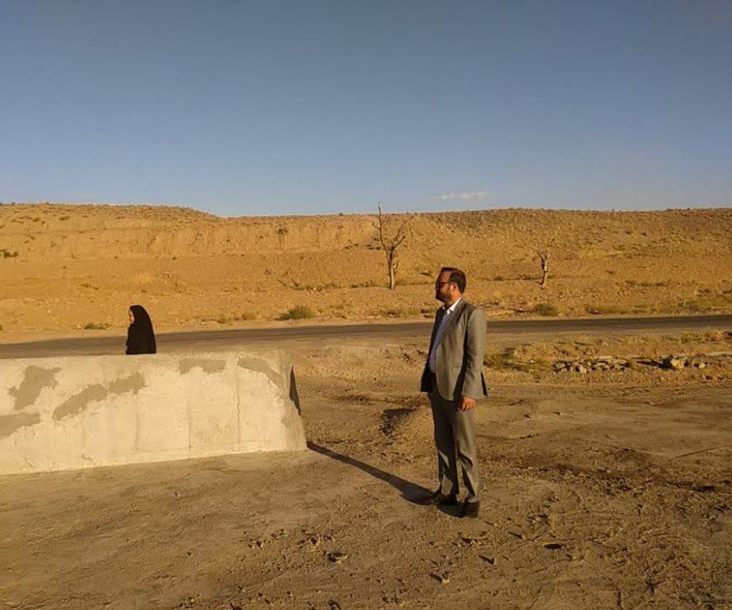 بازدید فرماندار سرایان از پل روستای خورزاد