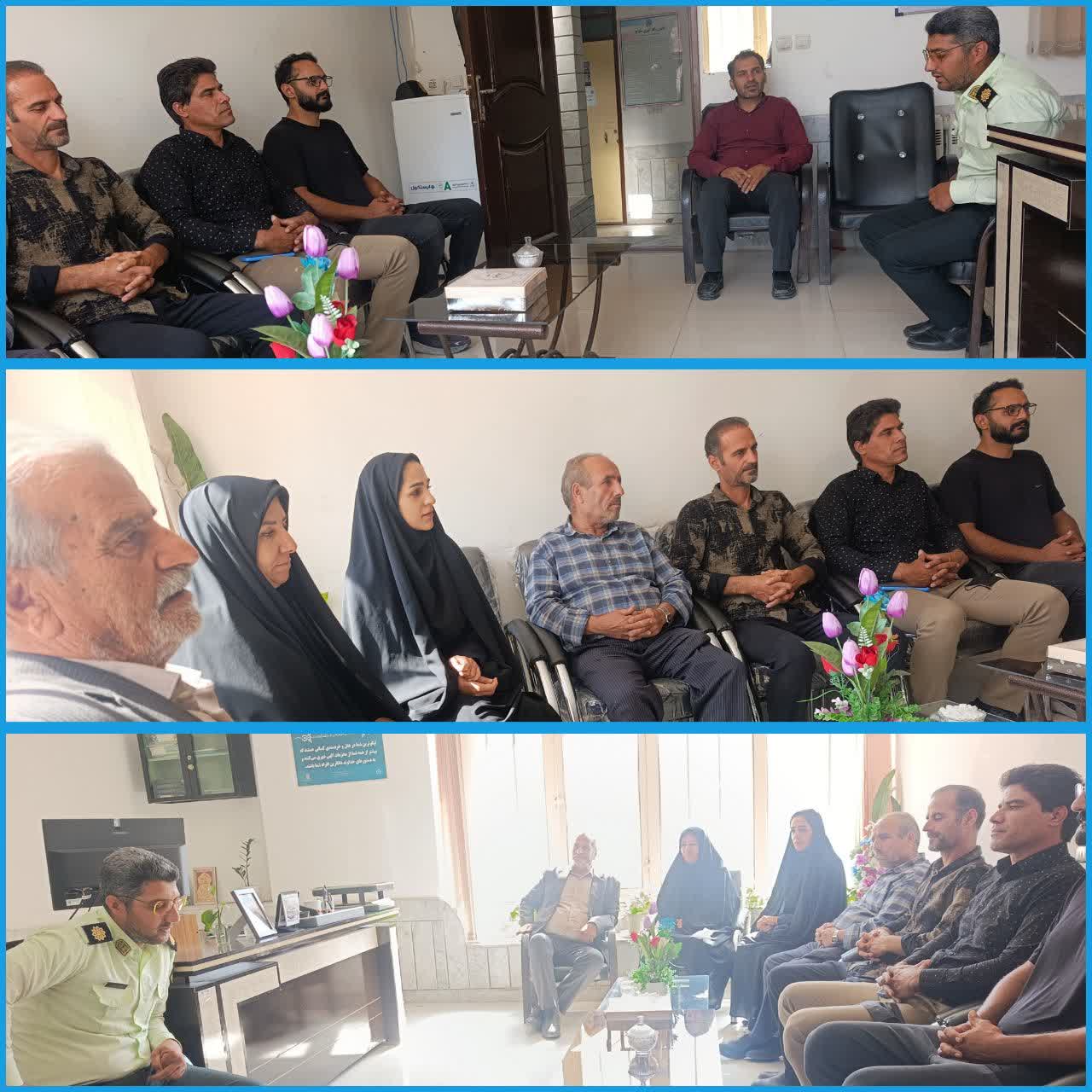 دیدار مسئولان ورزش سرایان با فرمانده کلانتری در هفته نیروی انتظامی
