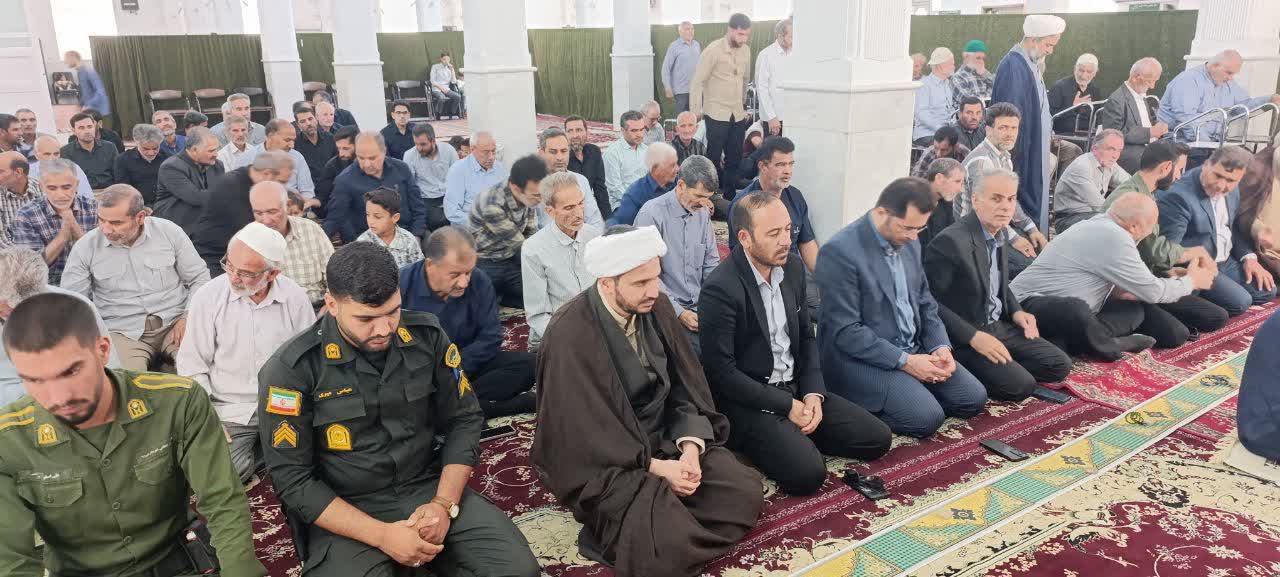 حضور فرماندار بشرویه در نماز جمعه ارسک